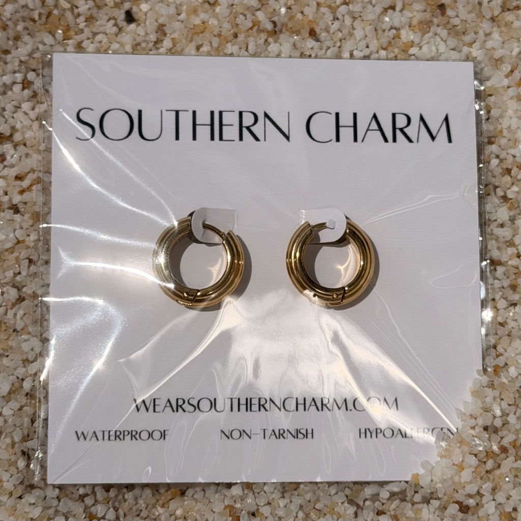 Golden Cutie Hoop Earrings: E87
