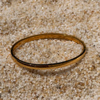 Golden Oval Clasp Bangle: SS27