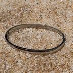 Silver Oval Clasp Bangle: SS28
