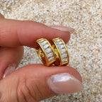Everyday Sparkle Hoop Earrings: E88