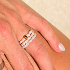 Freshwater Pearl Stretchy Ring - B33