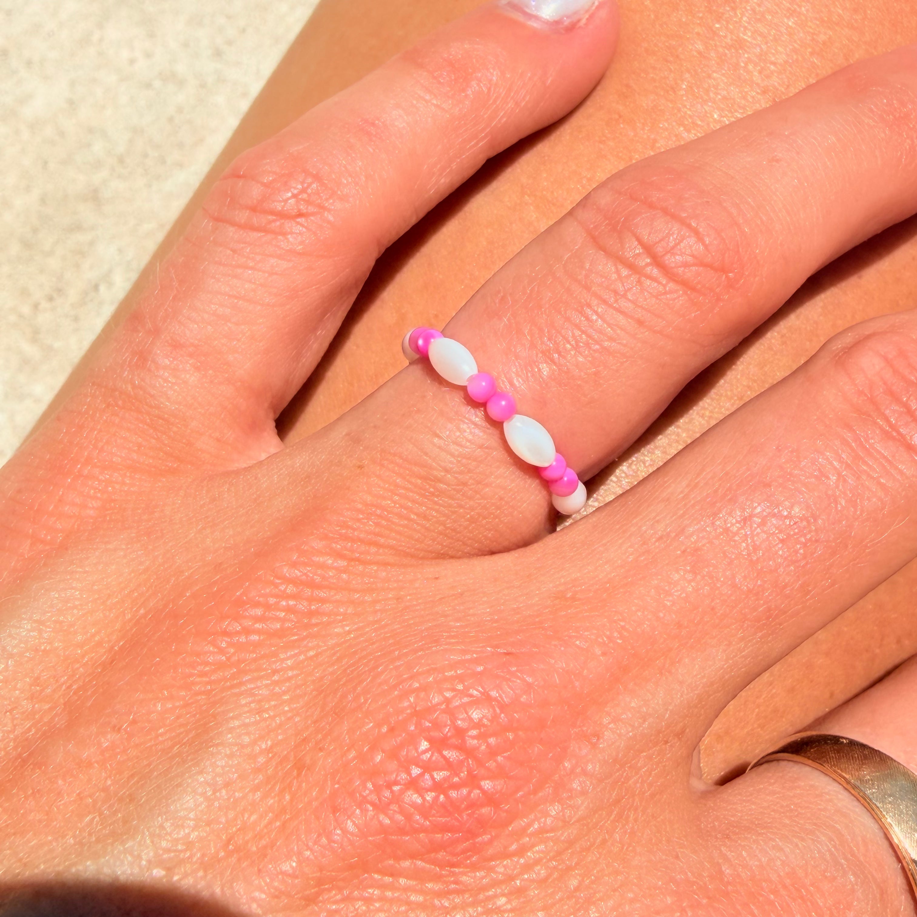 Pink Party Stretchy Ring - B30