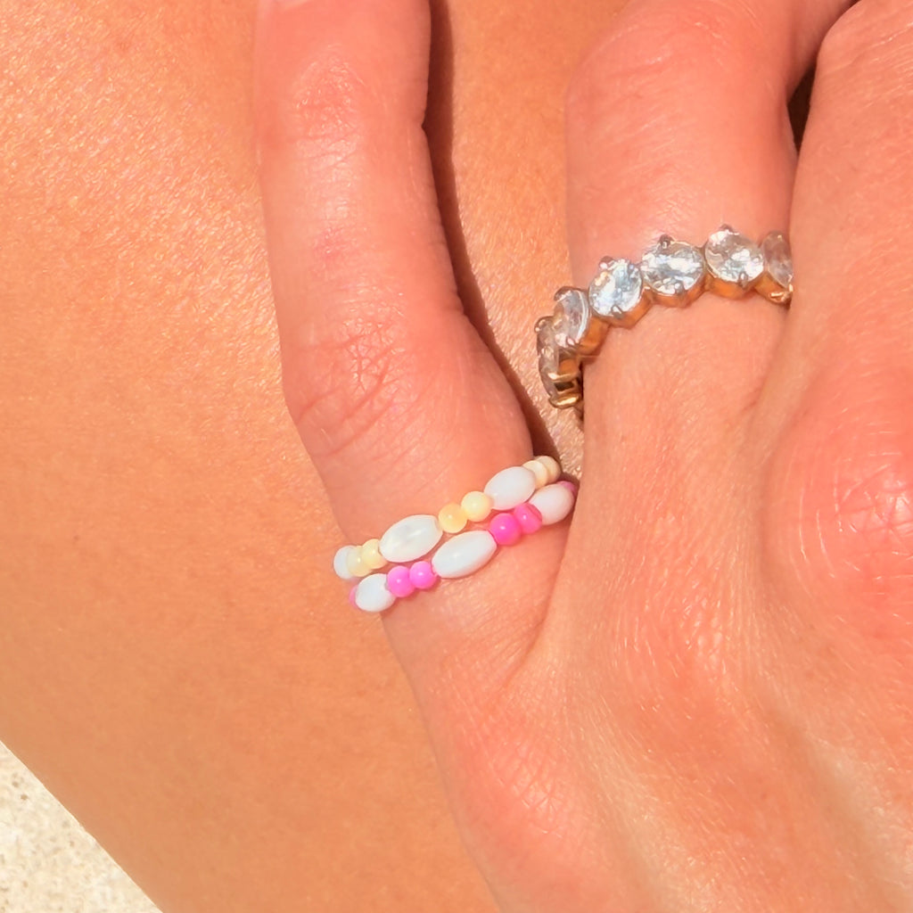 Pink Party Stretchy Ring - B30