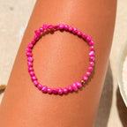Watermelon Sugar Pearl Anklet - K30