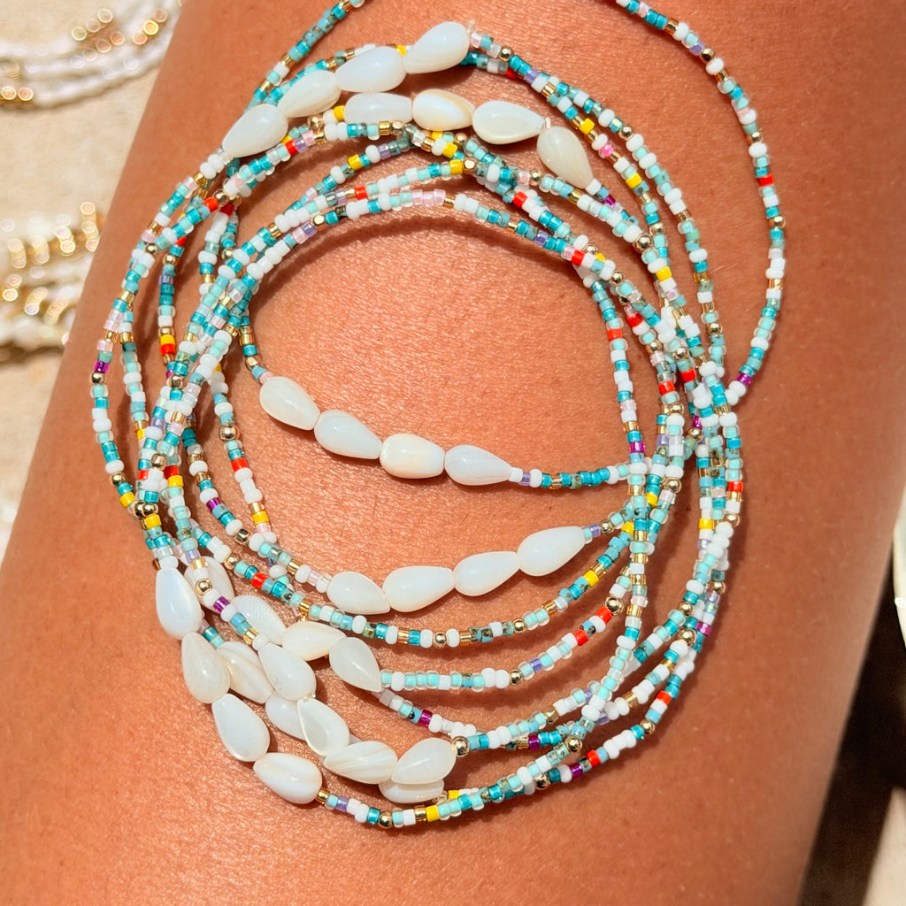 Ocean Confetti Anklet - K29