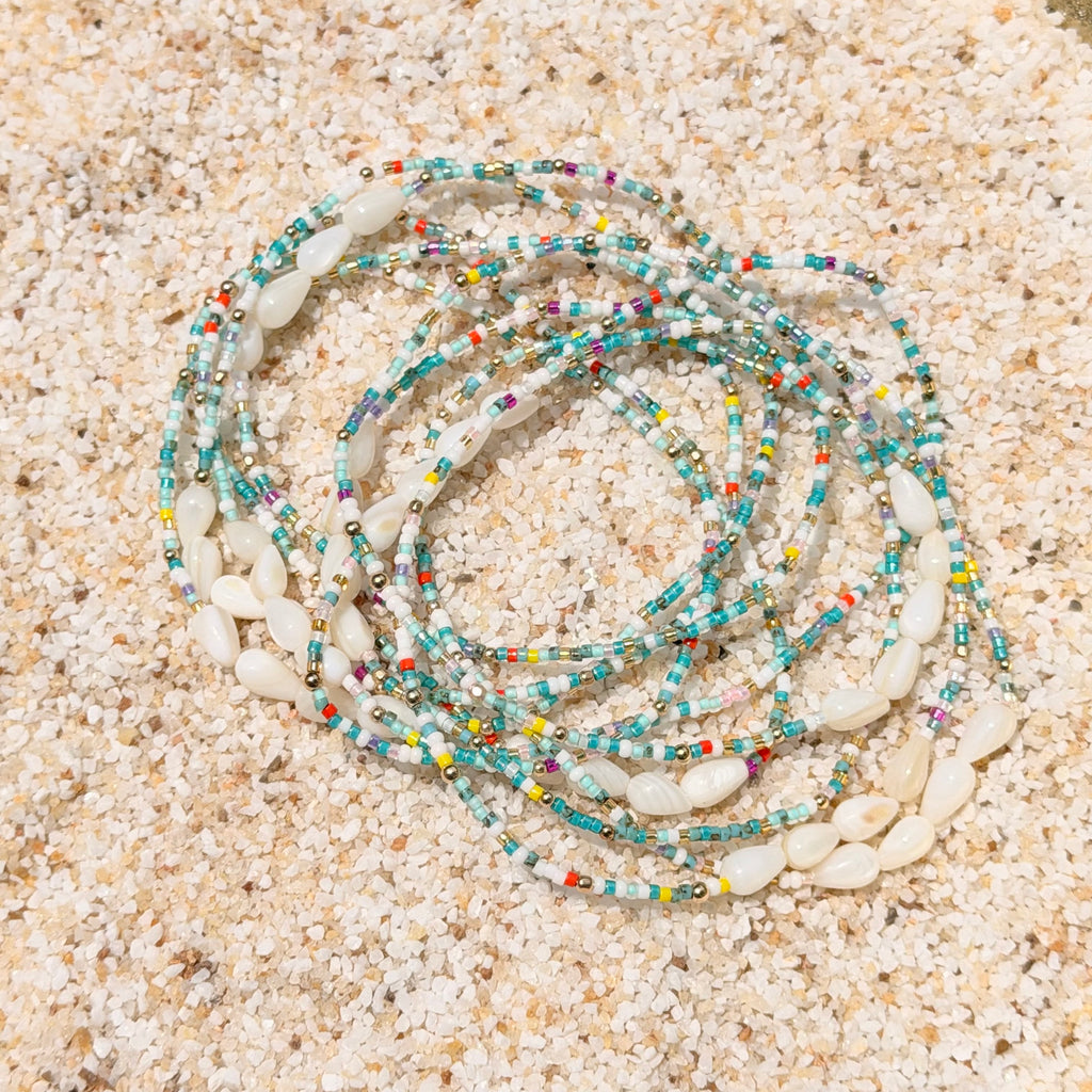Ocean Confetti Anklet - K29