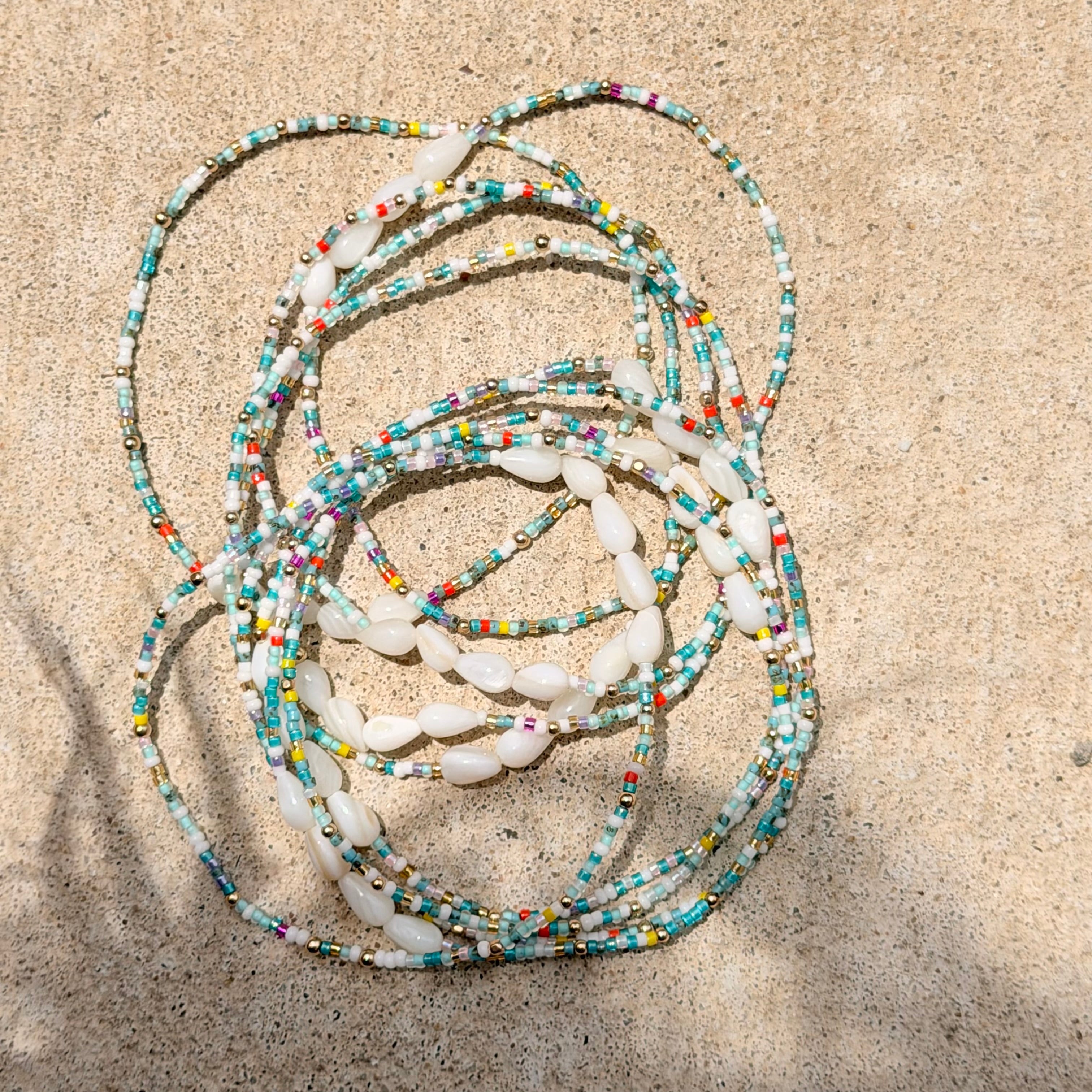 Ocean Confetti Anklet - K29