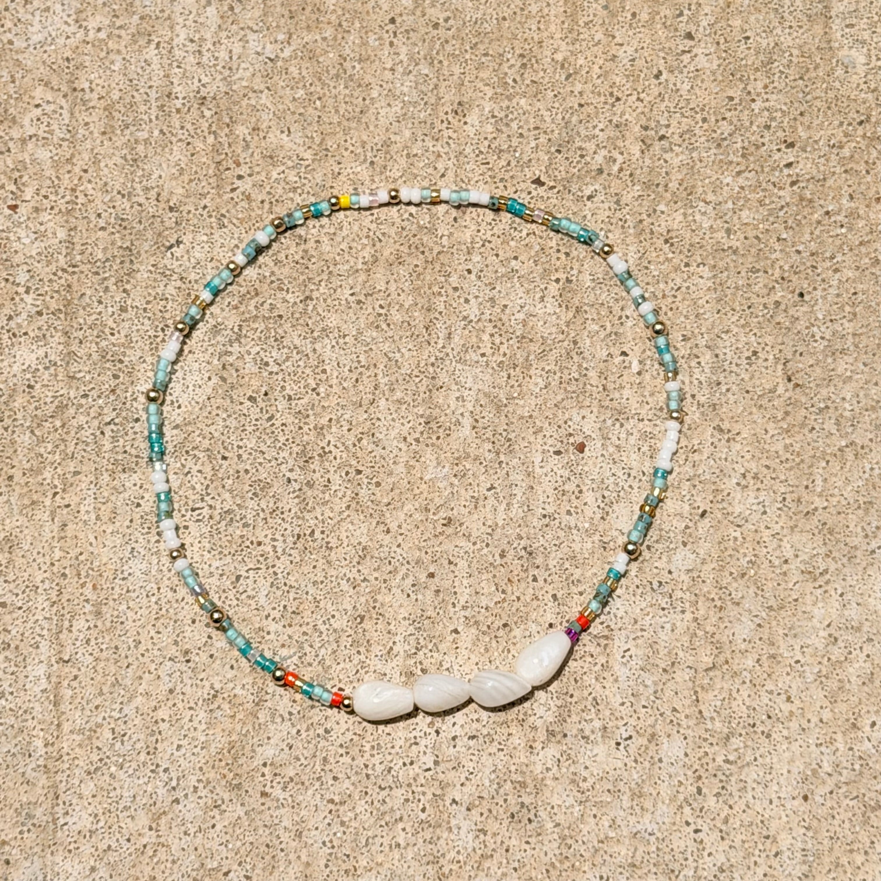 Ocean Confetti Anklet - K29