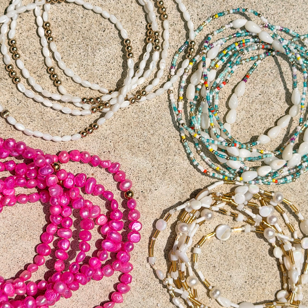 Ocean Confetti Anklet - K29