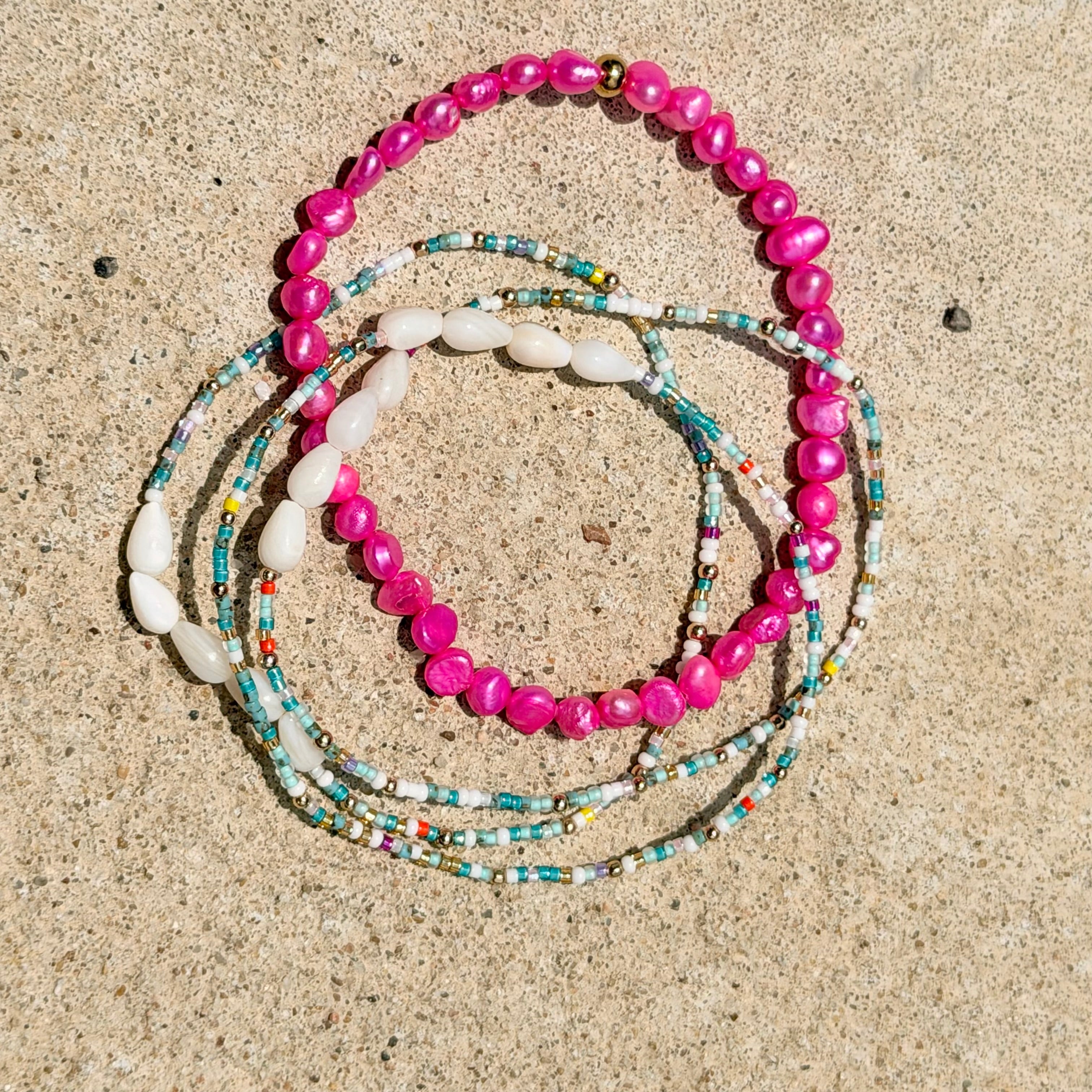 Ocean Confetti Anklet - K29