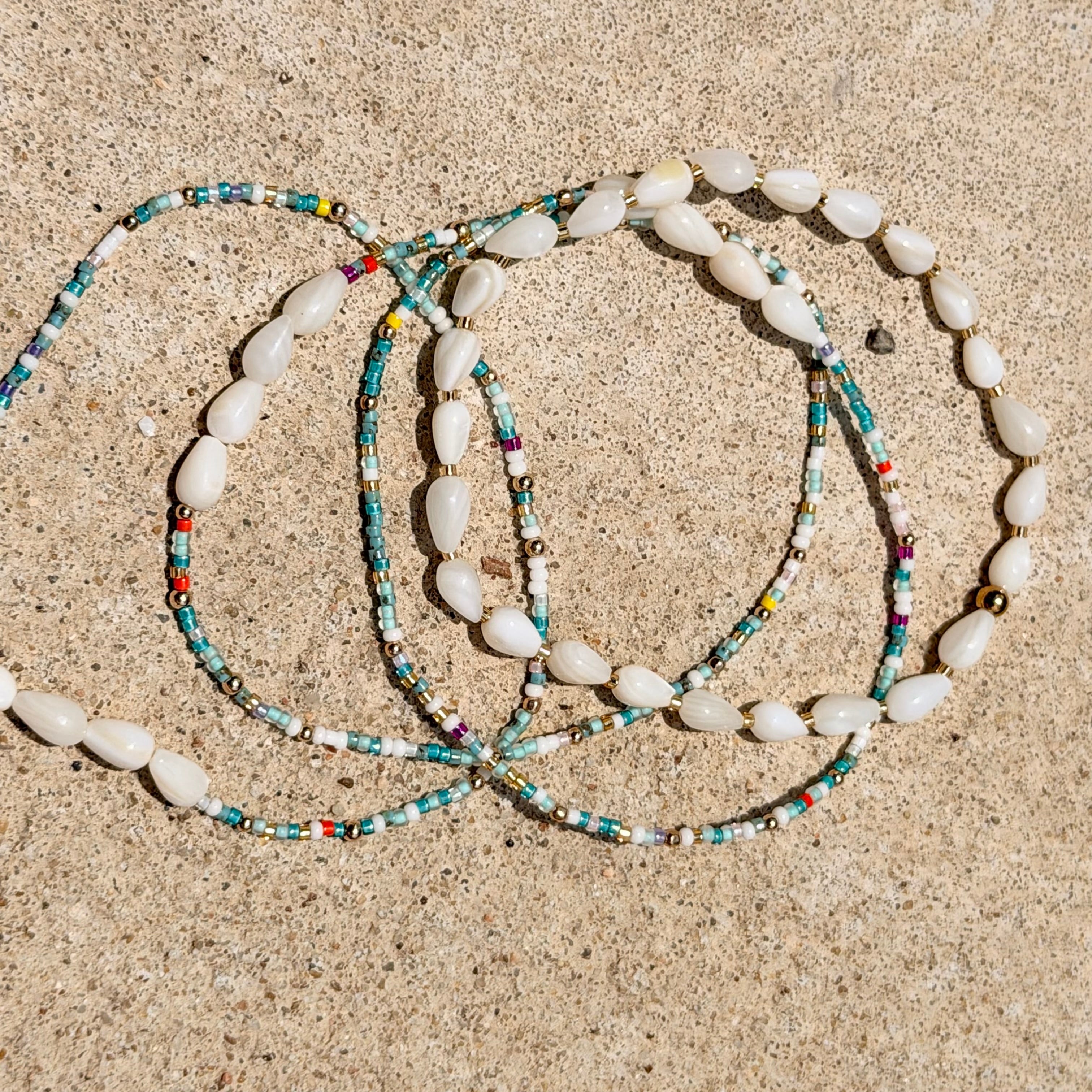 Ocean Confetti Anklet - K29