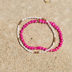 Watermelon Sugar Pearl Anklet - K30