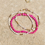 Watermelon Sugar Pearl Anklet - K30