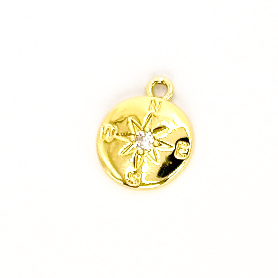 Golden Compass Charm - C49