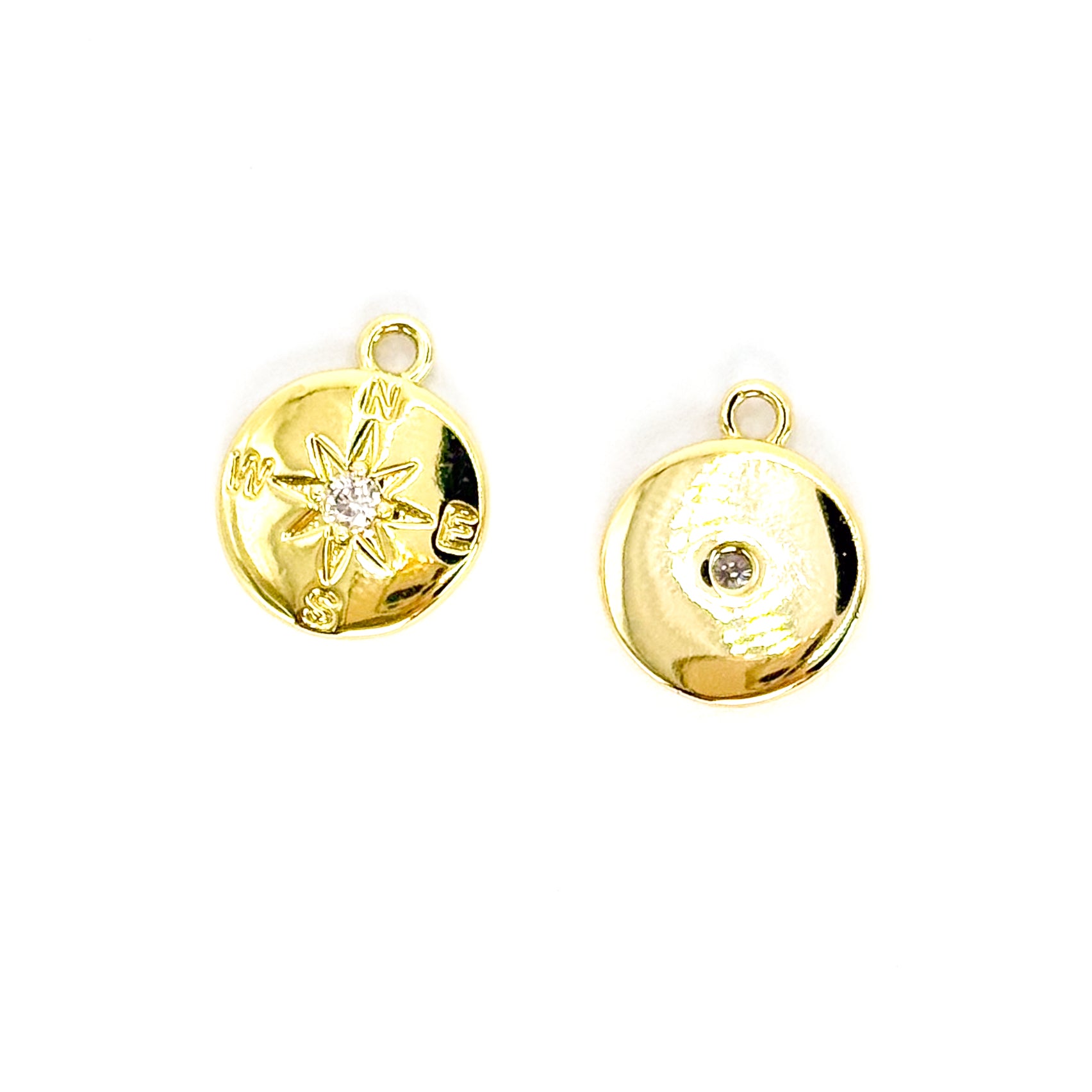 Golden Compass Charm - C49