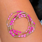 Pink Variety Color POP bracelets: S144