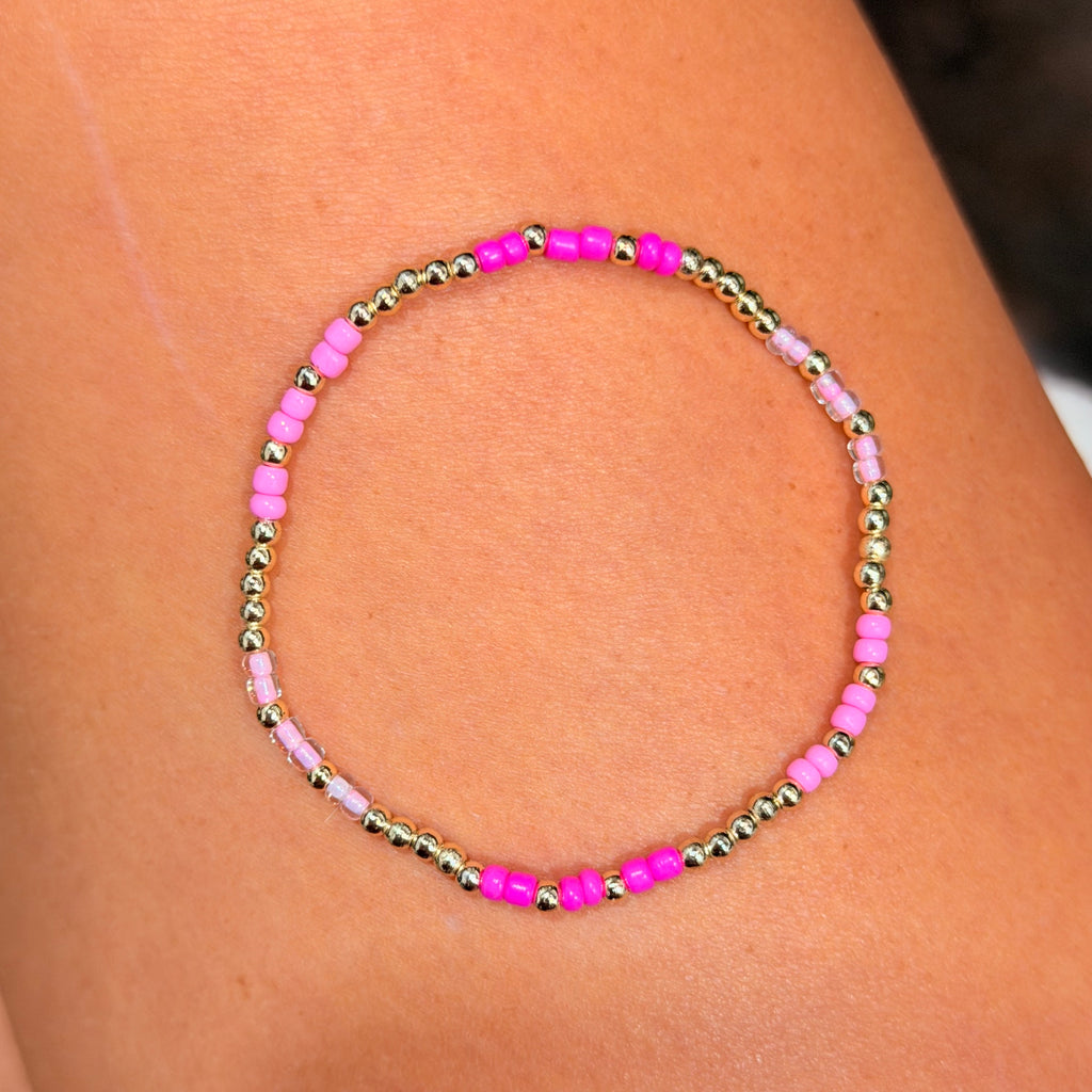Pink Variety Color POP bracelets: S144