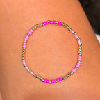 Pink Variety Color POP bracelets: S144