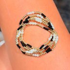 Black Pearly Pop Bracelet : S146