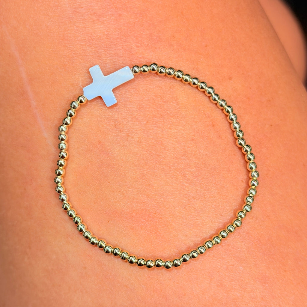 3mm/Cross Bracelet : S152