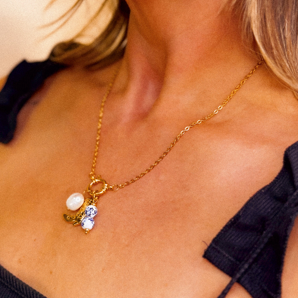 Southern Lace Charm Necklace - N10