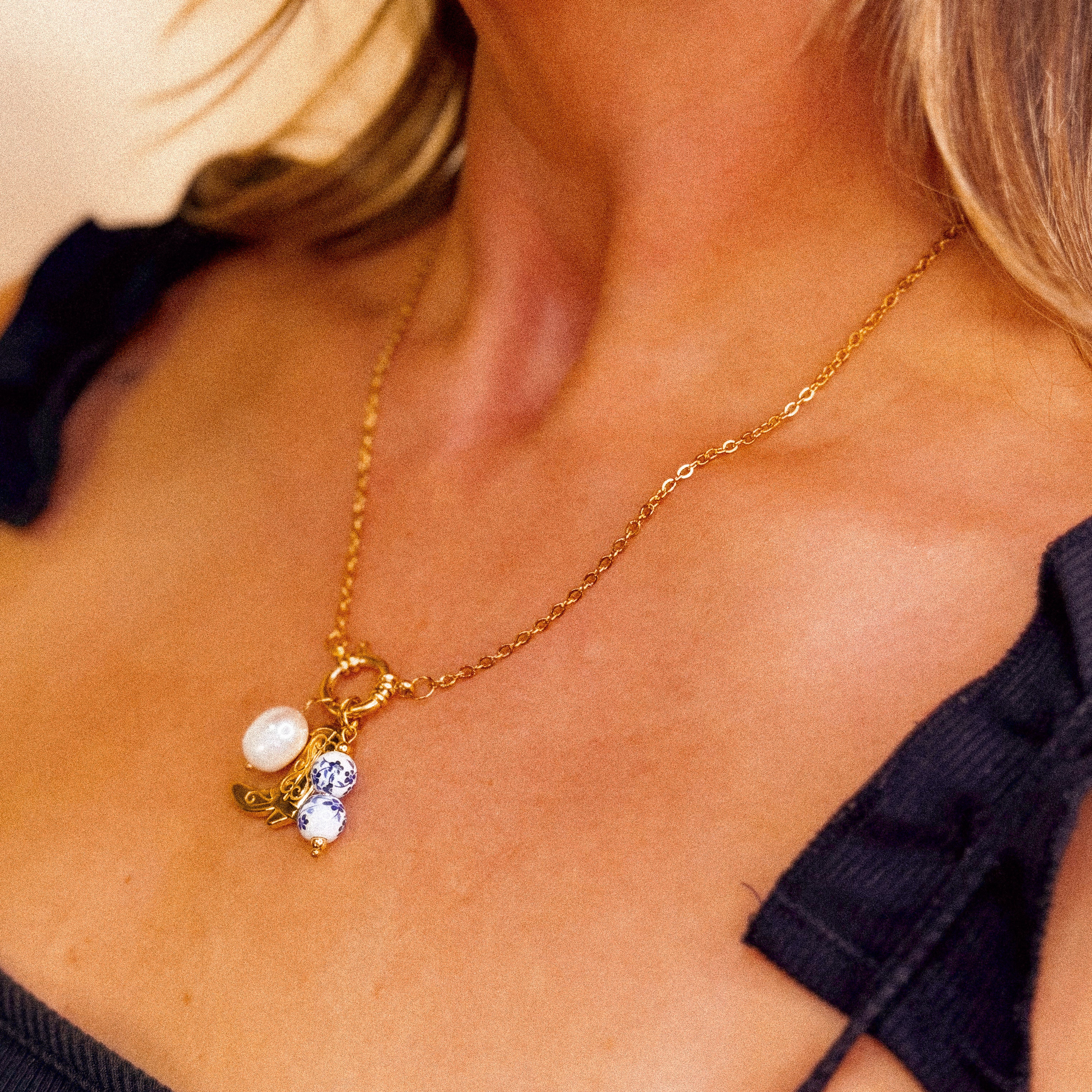 Southern Lace Charm Necklace - N10