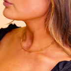 Golden Flora Necklace - N11