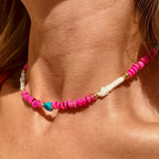 Pink Mermaid Pearl Necklace - N165
