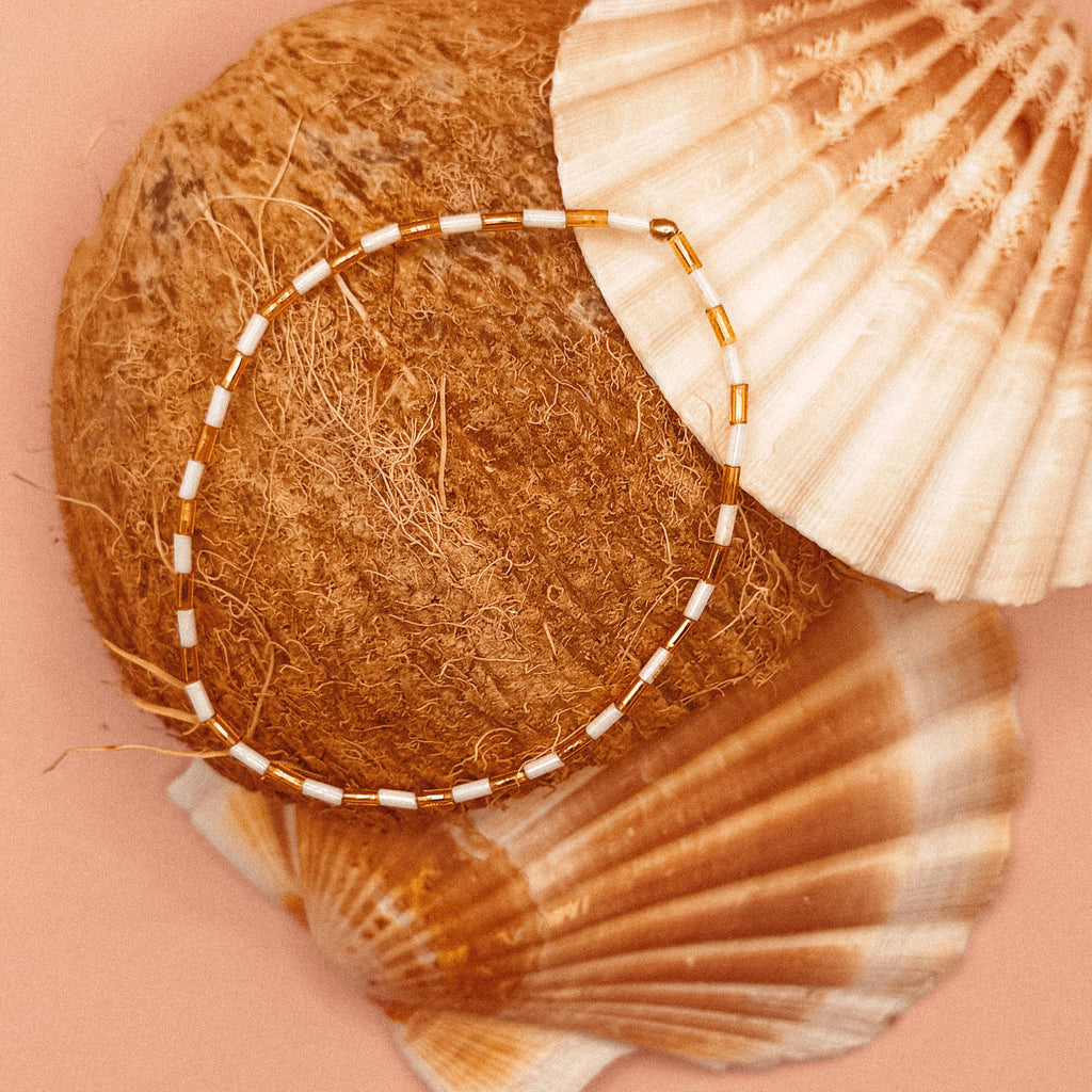 Salt + Gold Anklet - K10