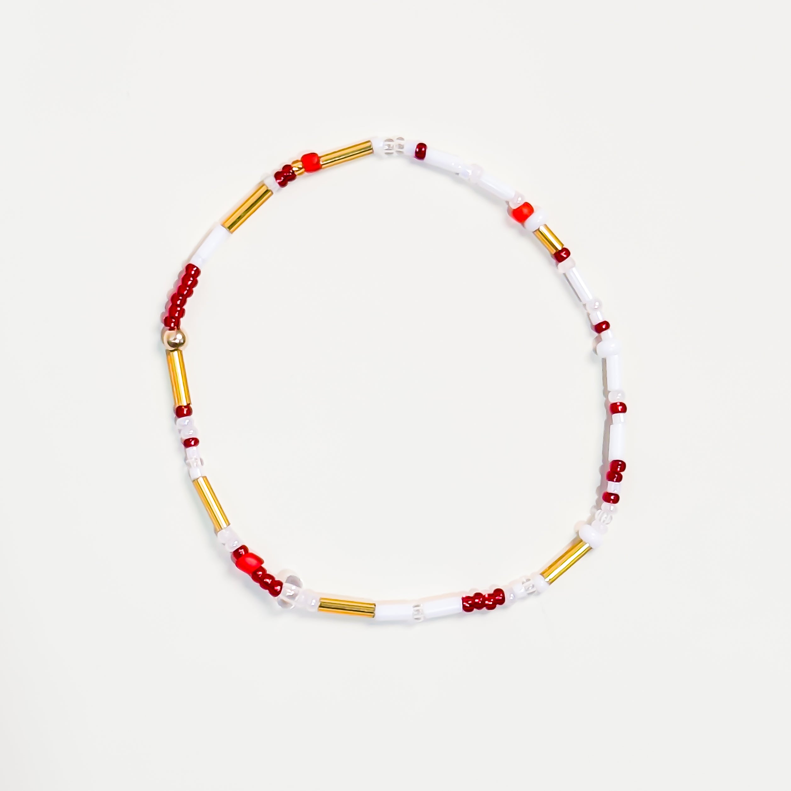 Red White & Gold Bracelet - S33