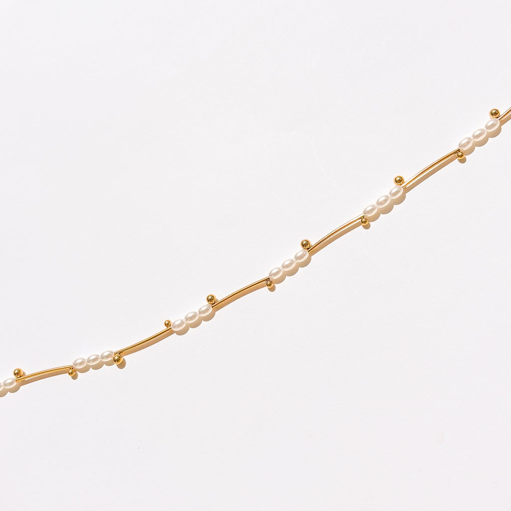 Mini Pearl Chain Necklace - N104