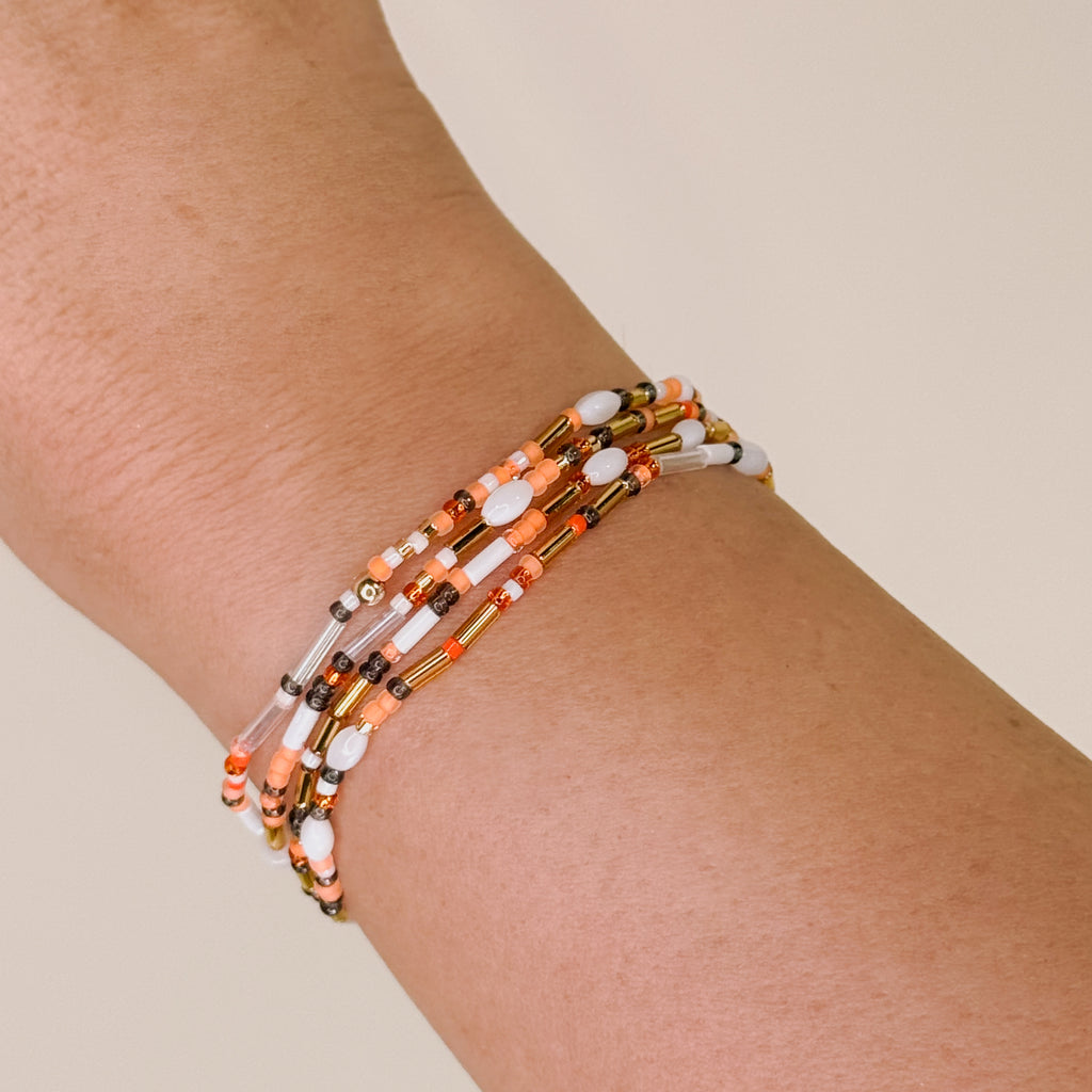 Orange & White Cutie Bracelet - S34