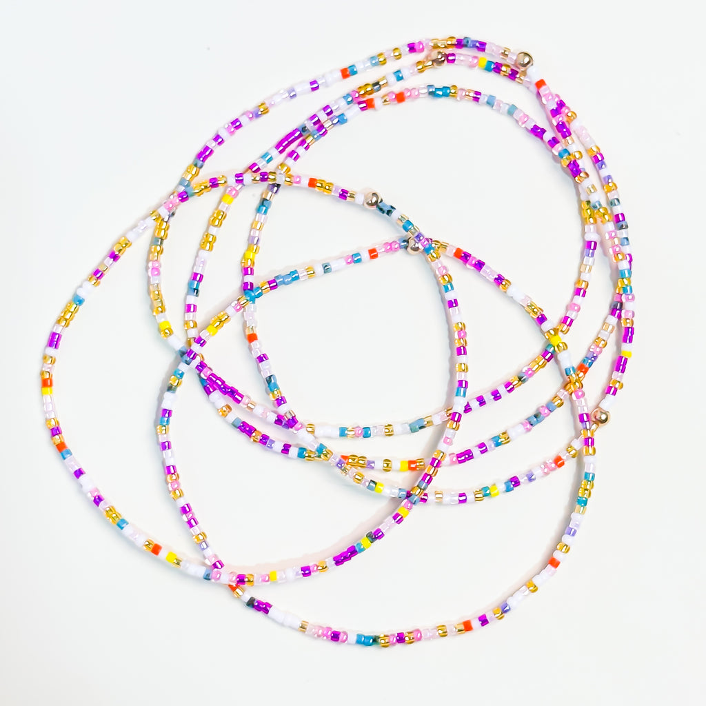 Purple Sunset Anklet - K9