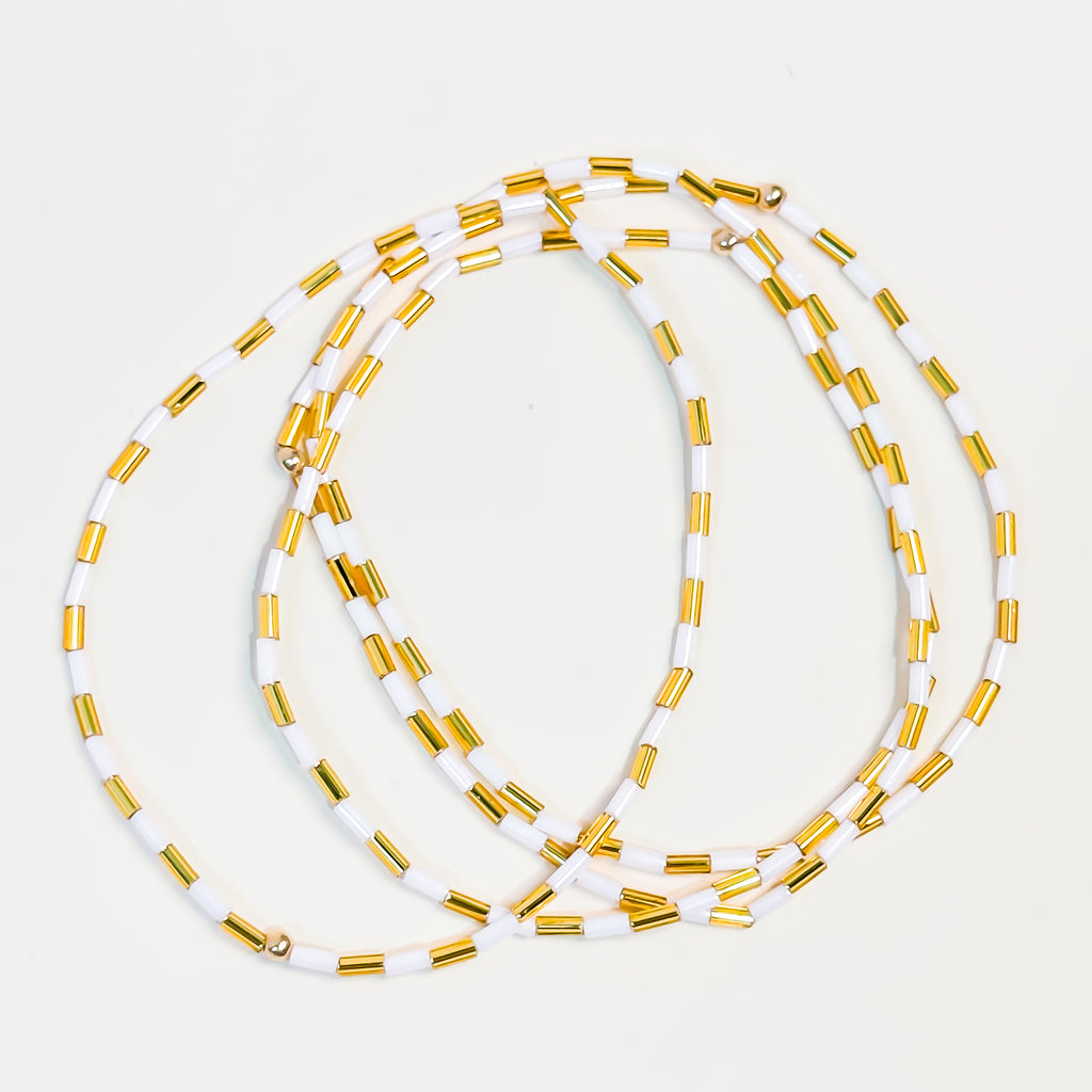 Salt + Gold Anklet - K10