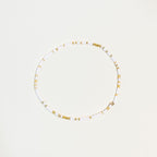 White Confetti  Anklet - K15