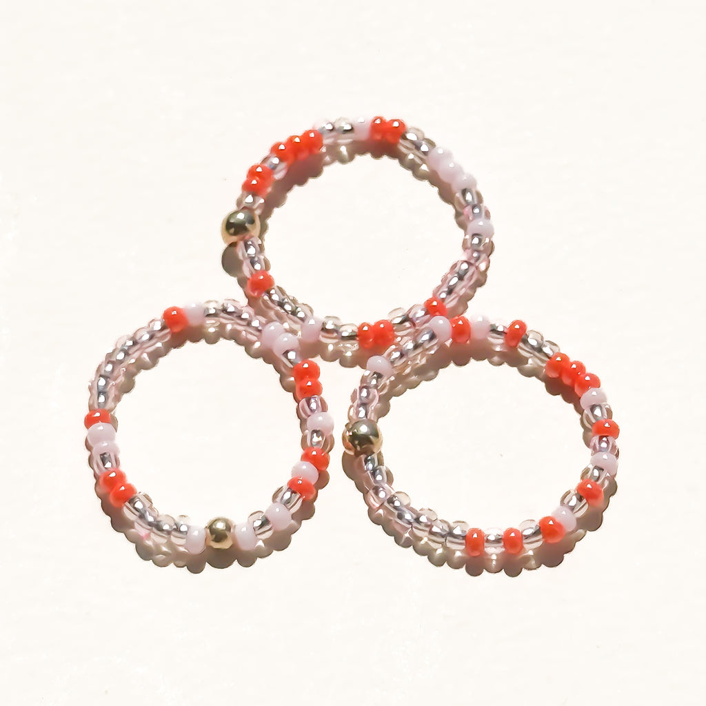 Golden Peach Ring - B17