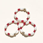 White & Red Ring  - B21
