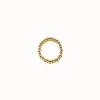 Ella Beaded Band Ring in Gold - B25