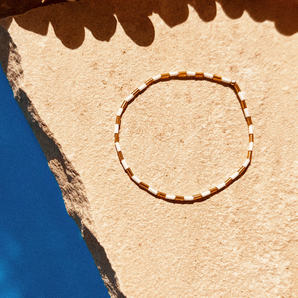 Salt + Gold Anklet - K10