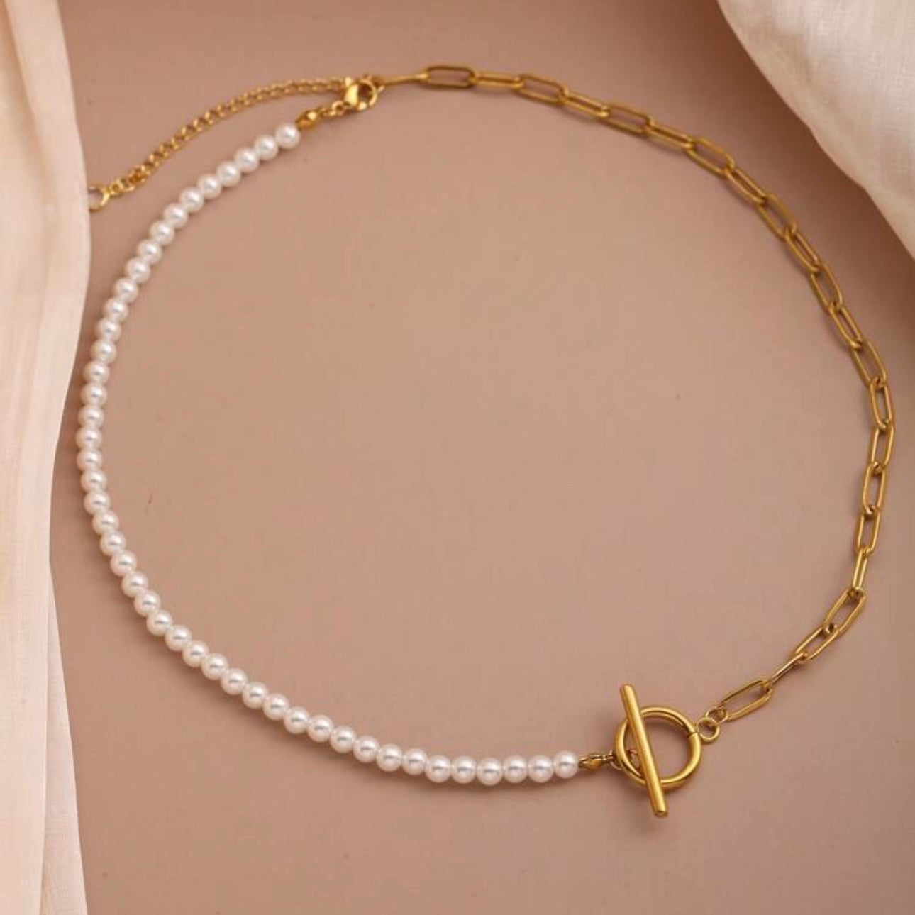 Pearl-line Necklace - N94