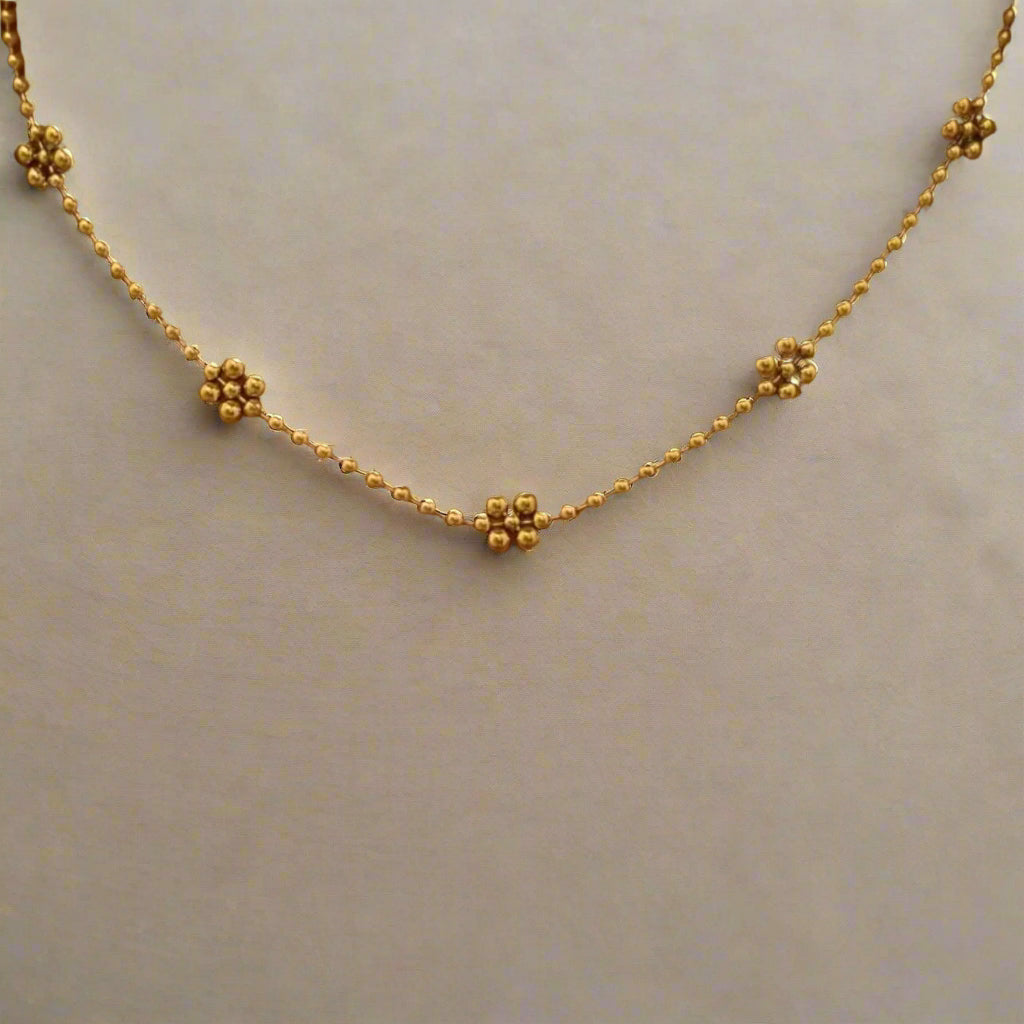 Golden Flora Necklace - N11