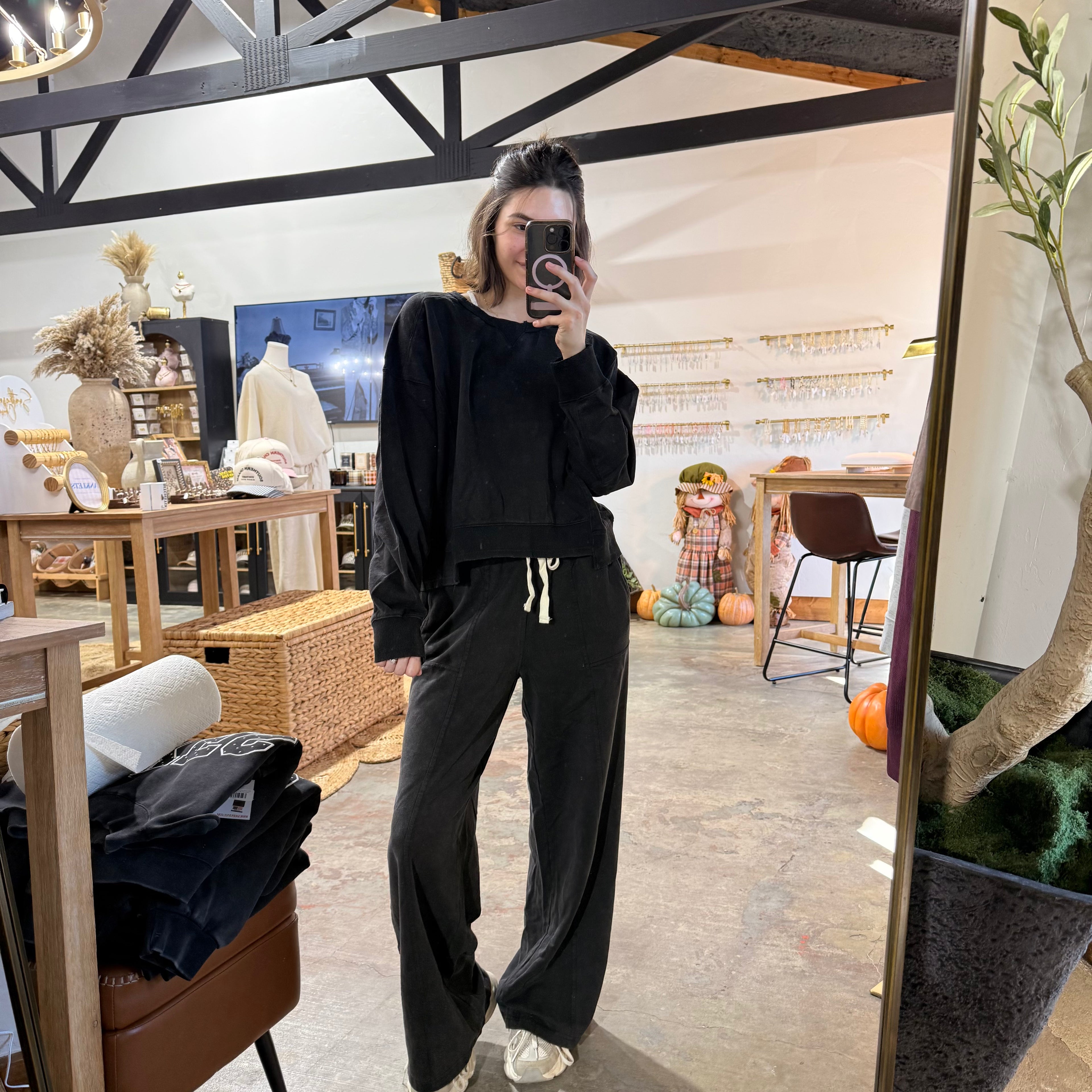 Acid Wash SET DOUBLE ZERO : BLACK