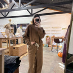 Acid Wash BROWN SET DOUBLE ZERO : DARK BROWN