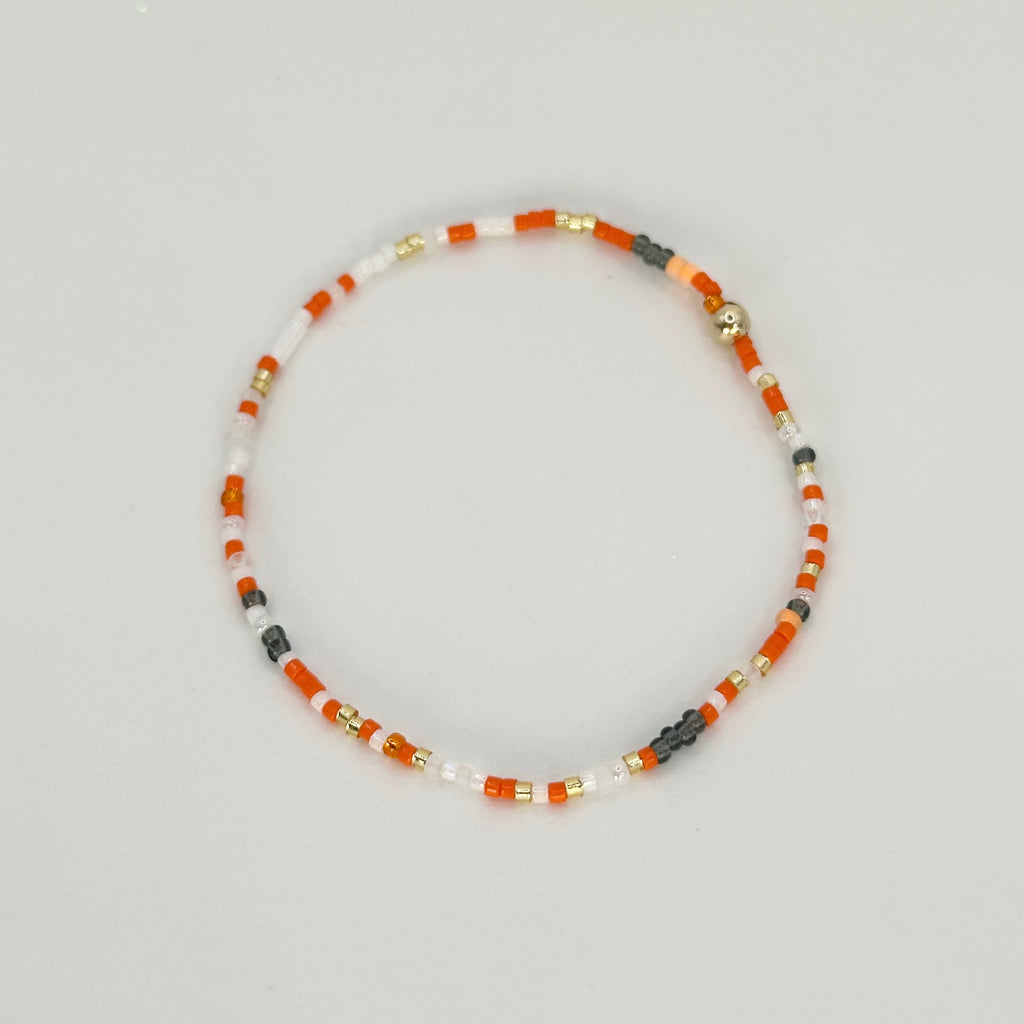 Orange & White Bracelet - S32