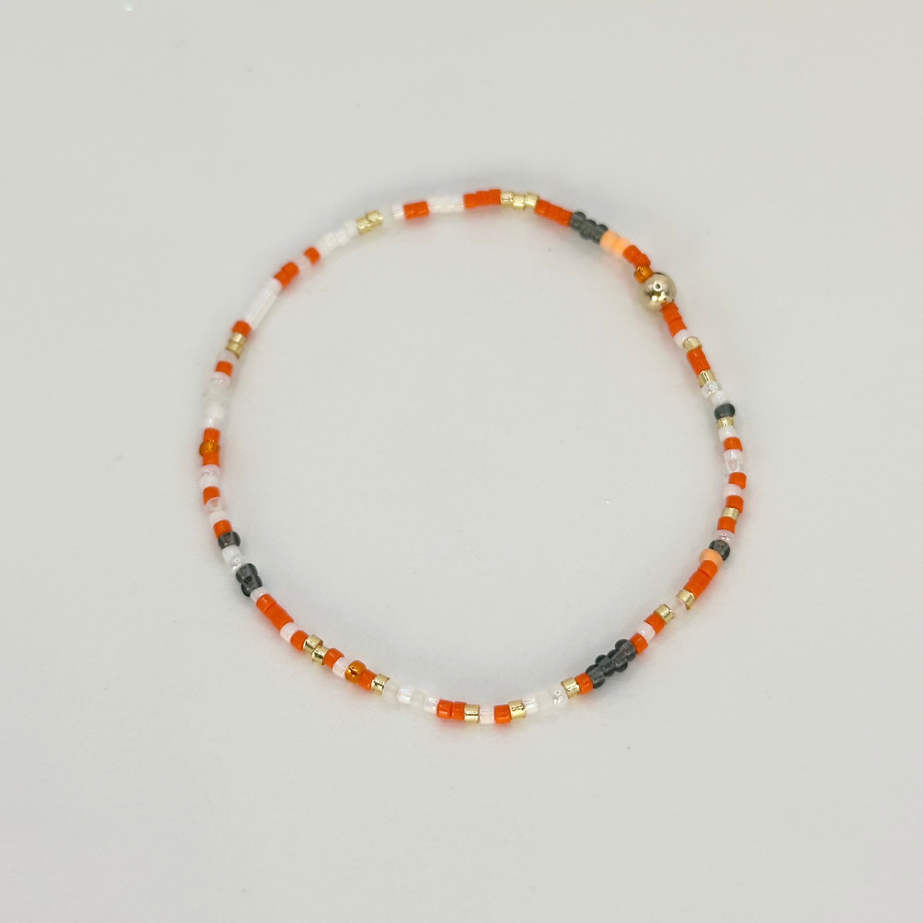Orange & White Bracelet - S32