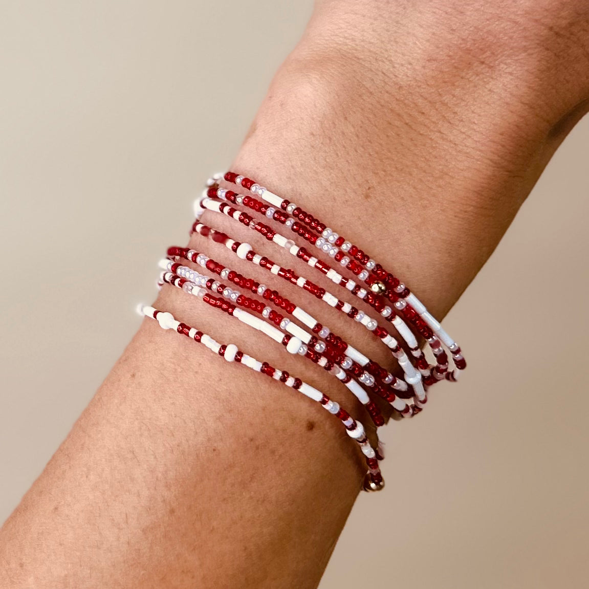 Red & White Bracelet - S39
