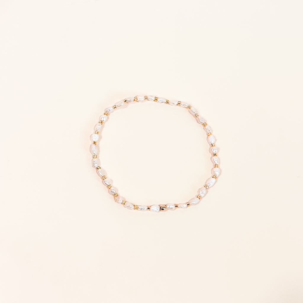 Mini Freshwater Pearl  Bracelet - S38