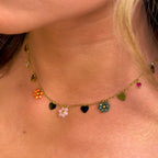 Summer Bloom Charm Necklace - N56