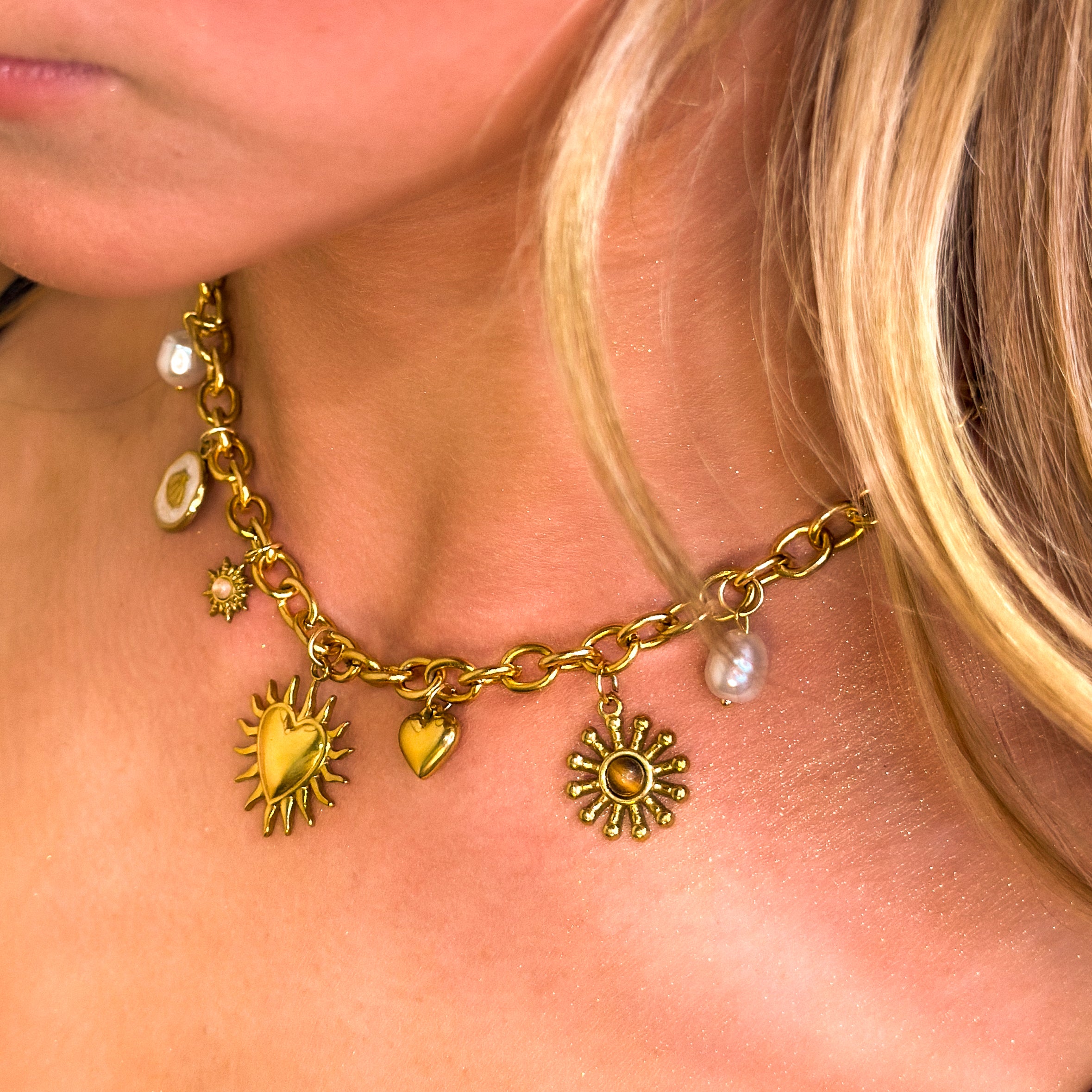 Sun-Kissed Flame Necklace  - N30