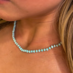 Ocean Waves Natural Turquoise Necklace - N68